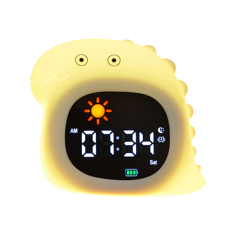 Sleep Trainer Clock: Educational Nightlight, Alarm Clock with White Noise Machine  - Dino