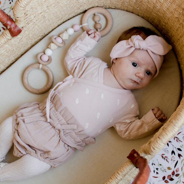 Baby Top Knot Headband - Blush