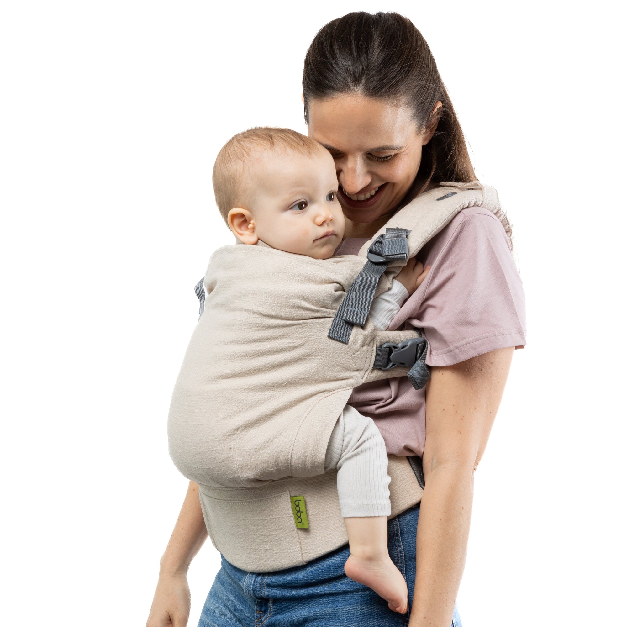 Boba X Linen Baby Carrier - Pampas Beige
