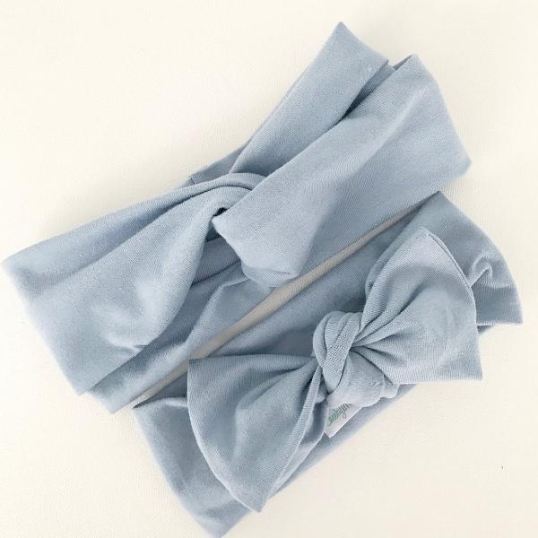 Baby Bow Knot Headband - Chambray