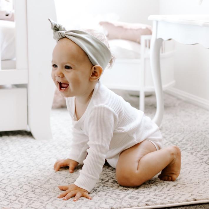 Baby Top Knot Headband - Chambray