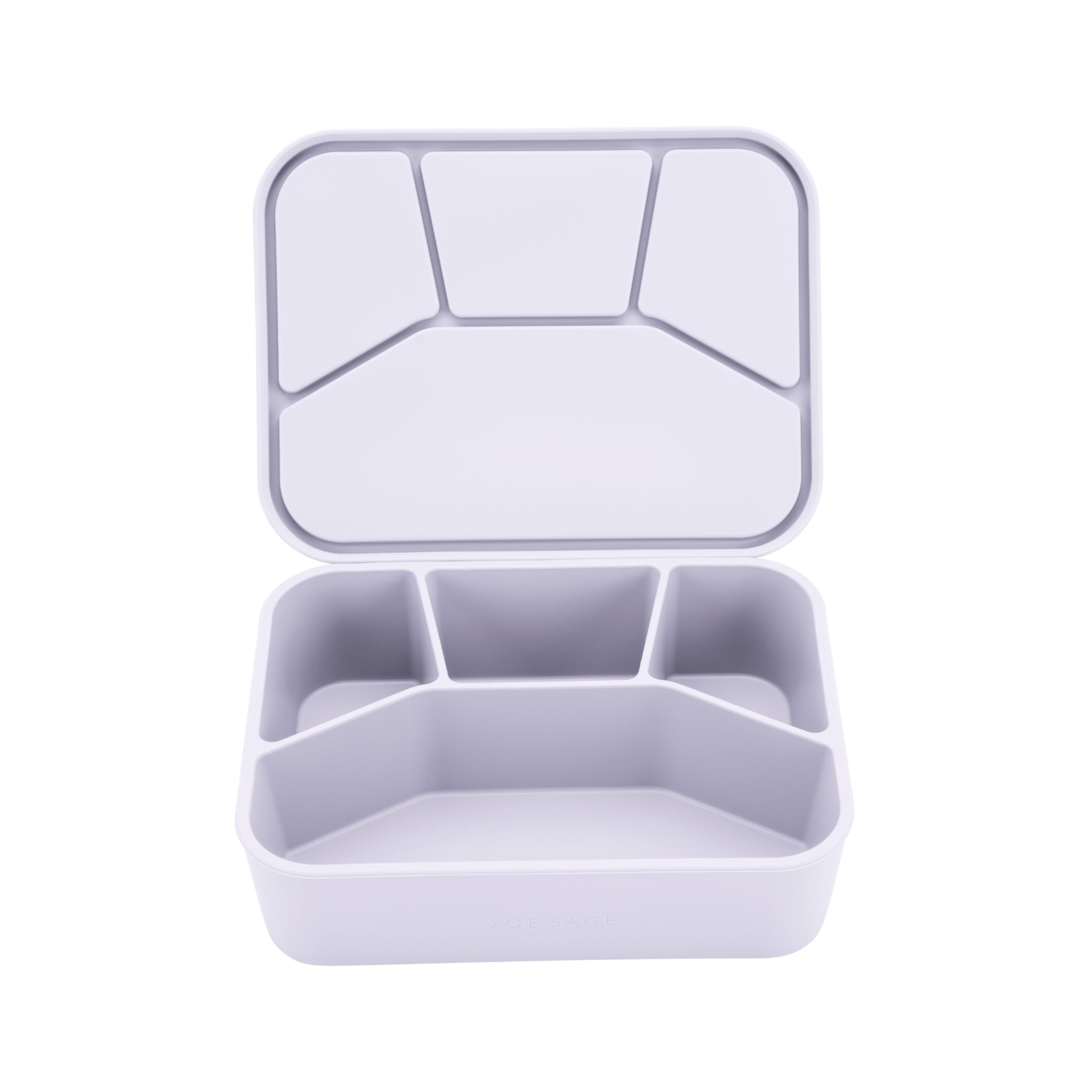 Silicone Bento Lunch Box- 4 Compartment - Periwinkle