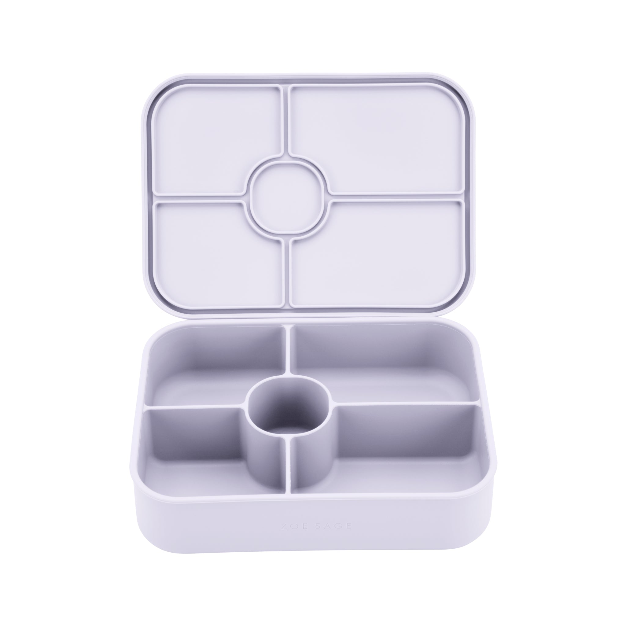 Silicone Bento Lunch Box 5 Compartment - Periwinkle