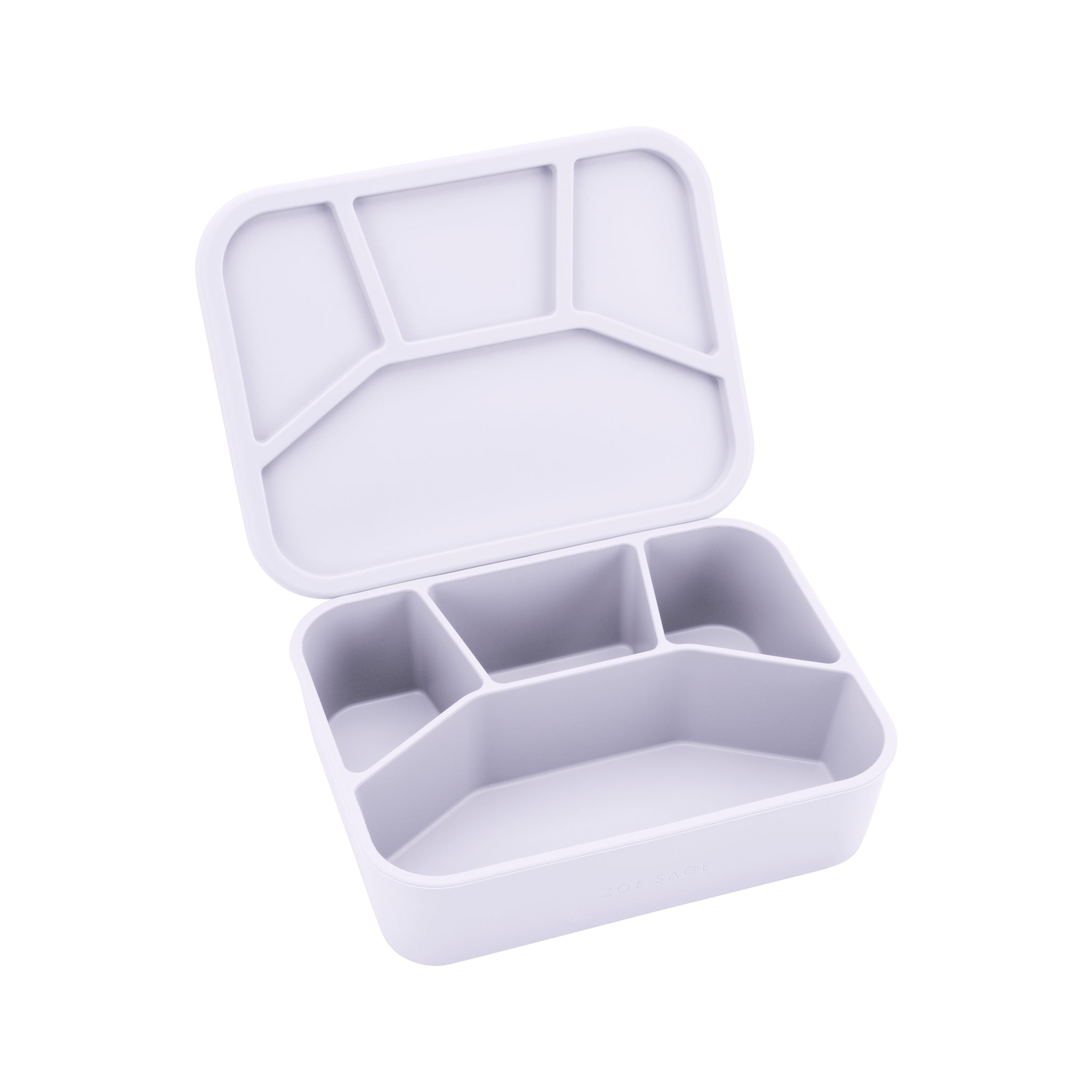 Silicone Bento Lunch Box- 4 Compartment - Periwinkle