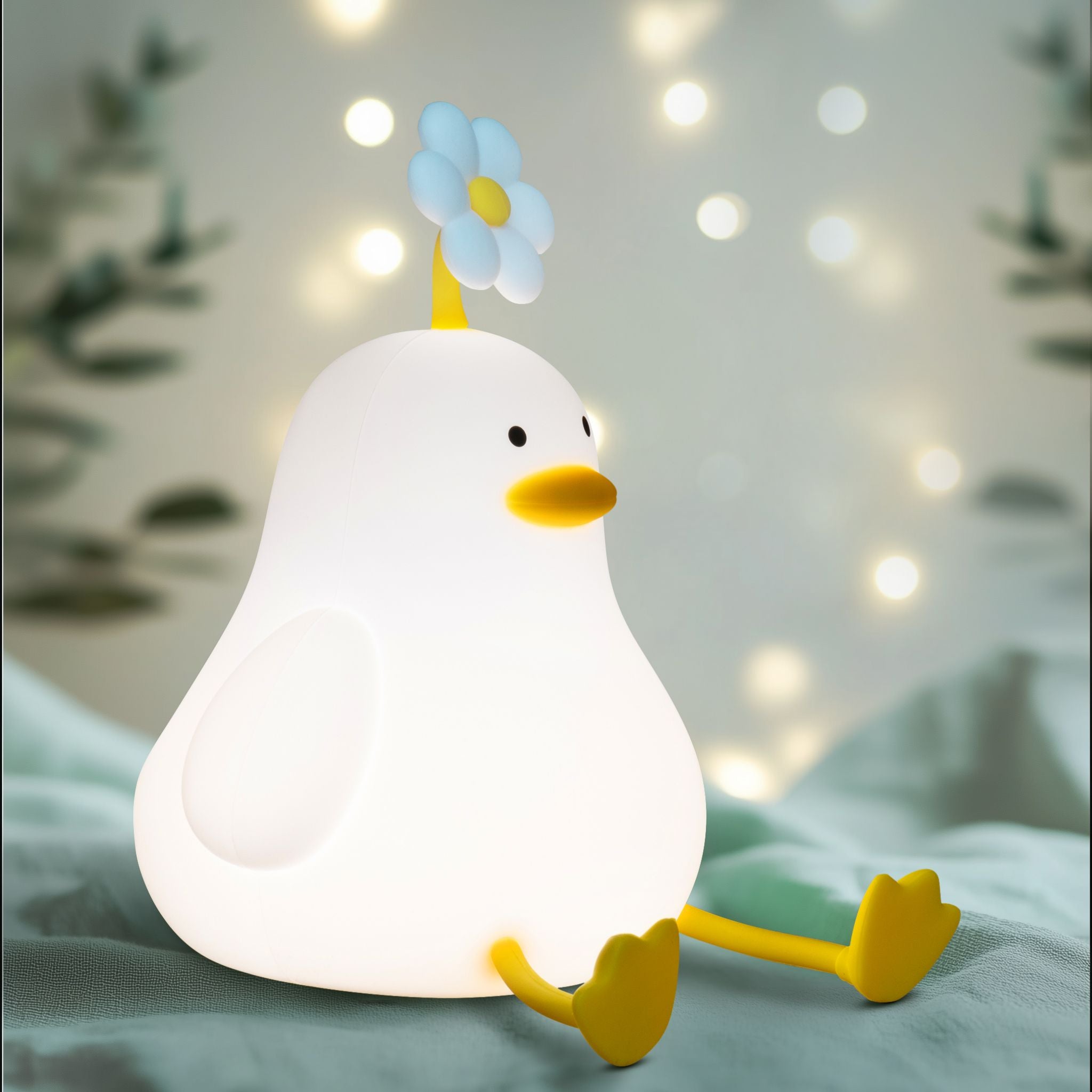 LED Night Light USB Rechargeable Touch Control Bedtime Lamp - Duck