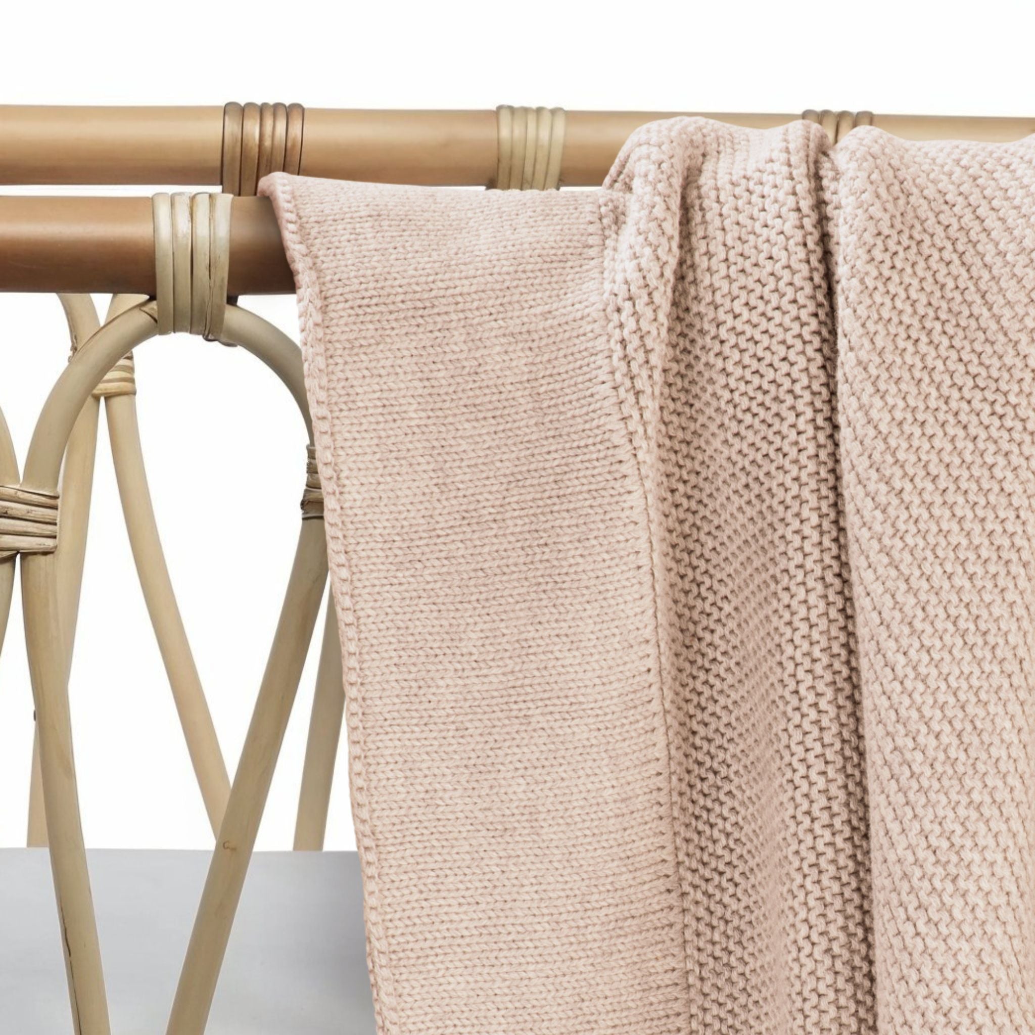 Cotton Classic Knit Baby Blanket - Merino
