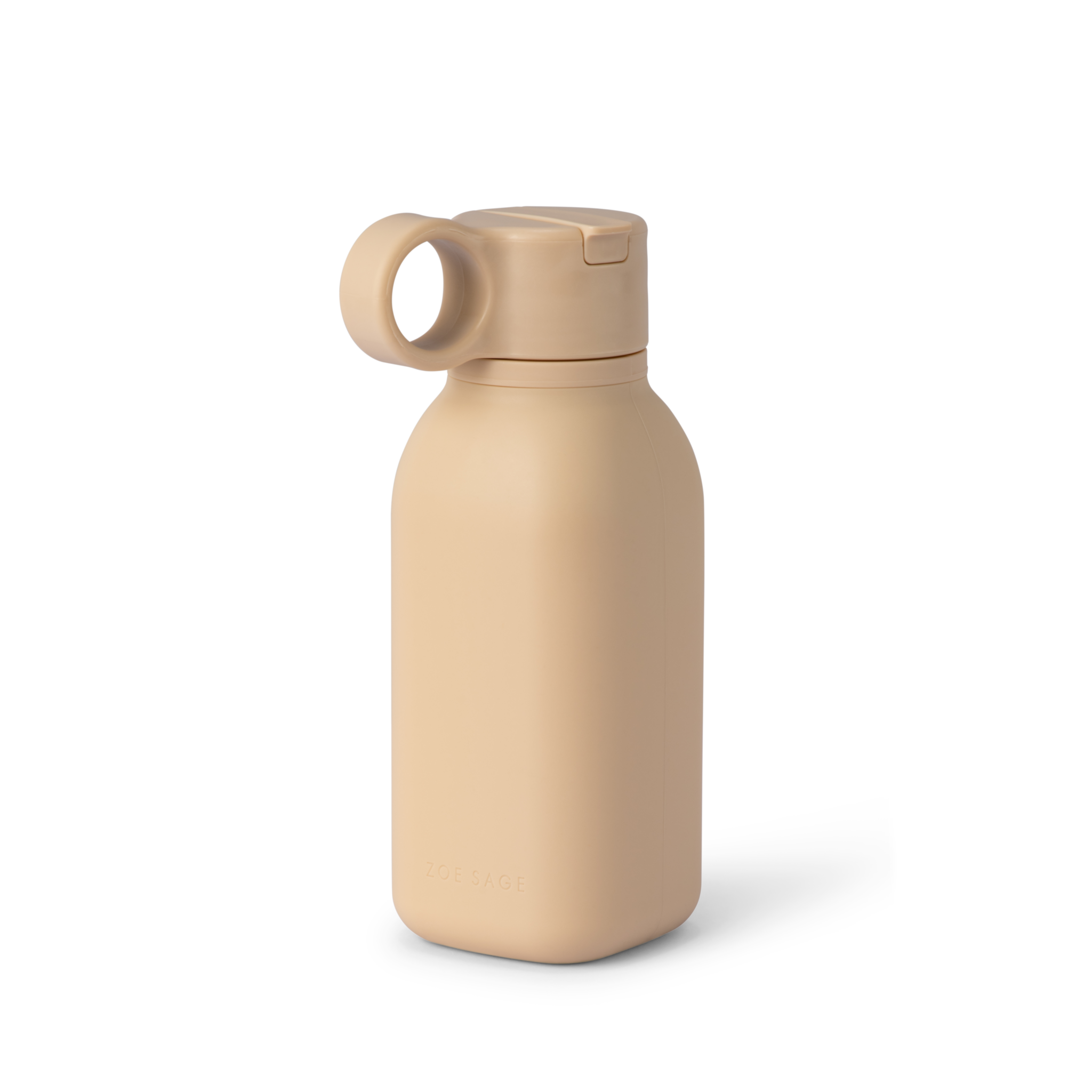 Silicone Water Bottle 450ml | Wheat