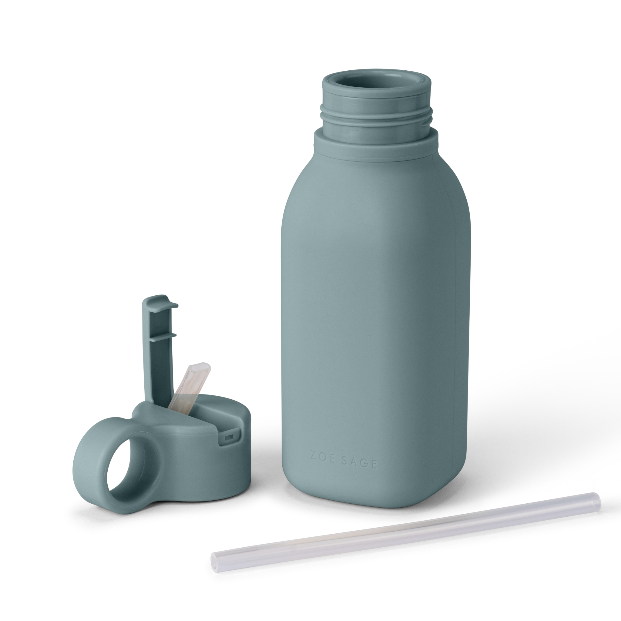 Silicone Water Bottle 450ml | Rock Blue