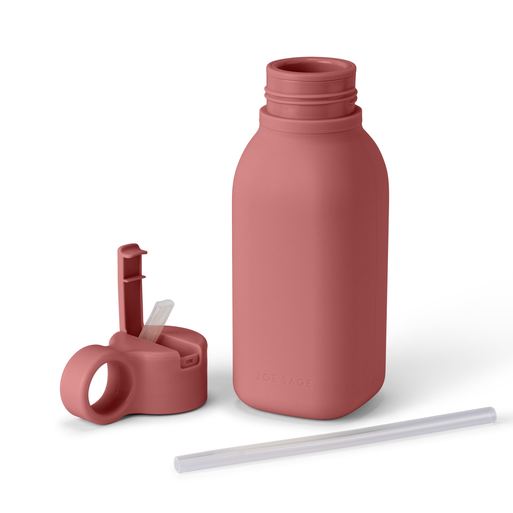 Silicone Water Bottle 450ml | Dusty Pink