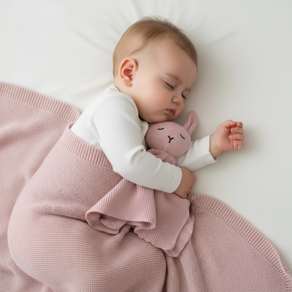 Baby Blanket and Lovey Comforter Set - Flamingo Pink