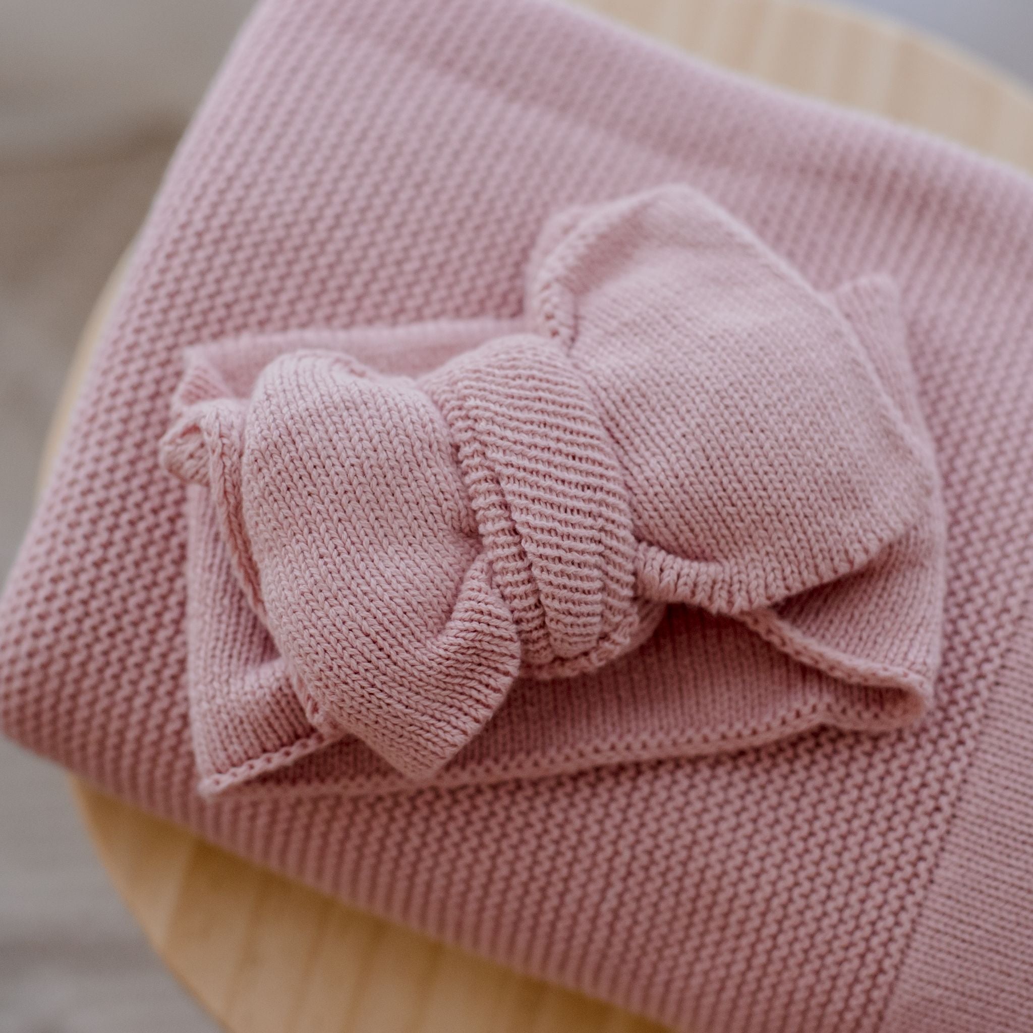 Knitted Oversized Topknot | Flamingo Pink