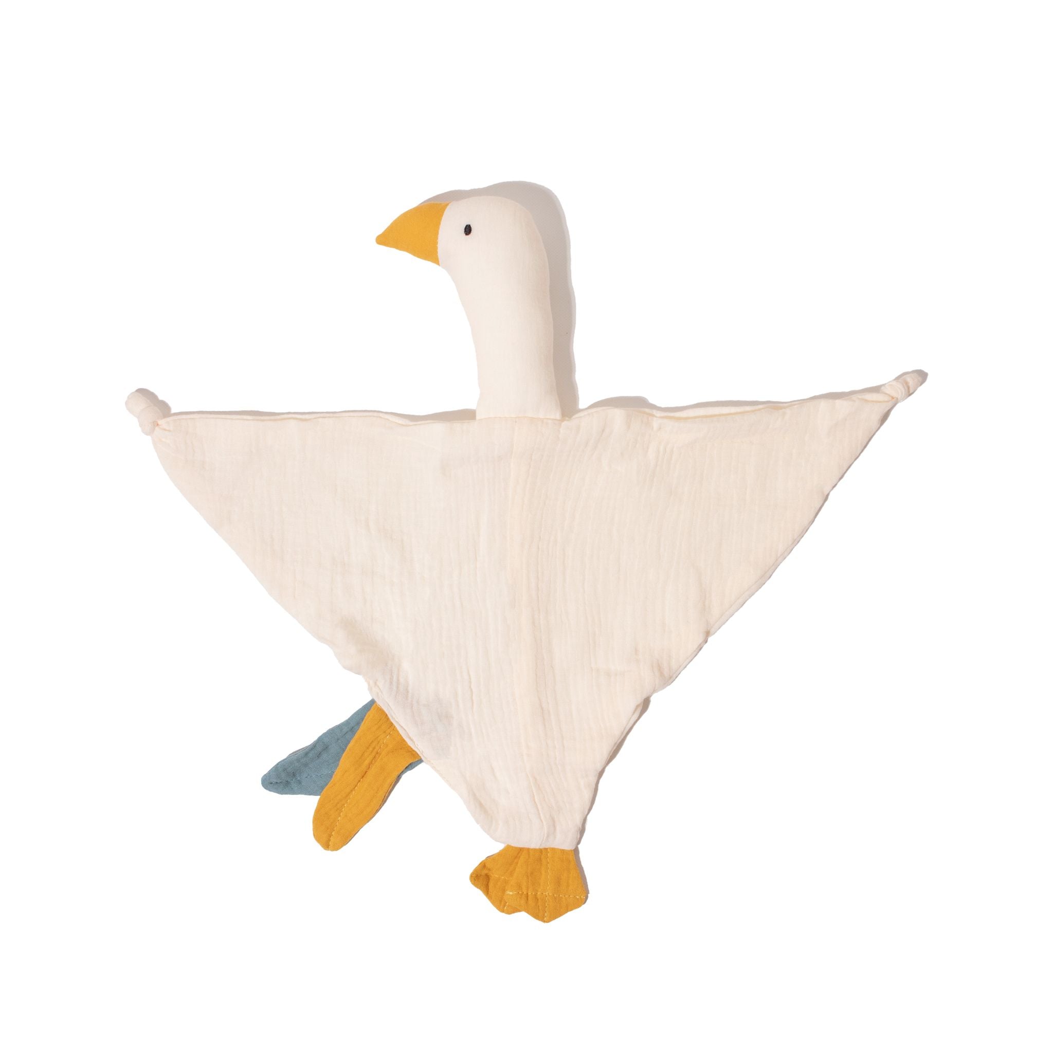 Goose Comforter Baby Security Blanket - Parchment