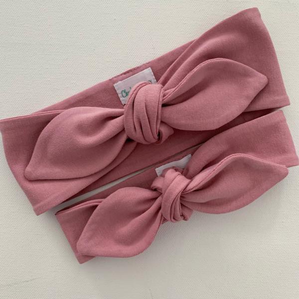 Baby Top Knot Headband - Rose