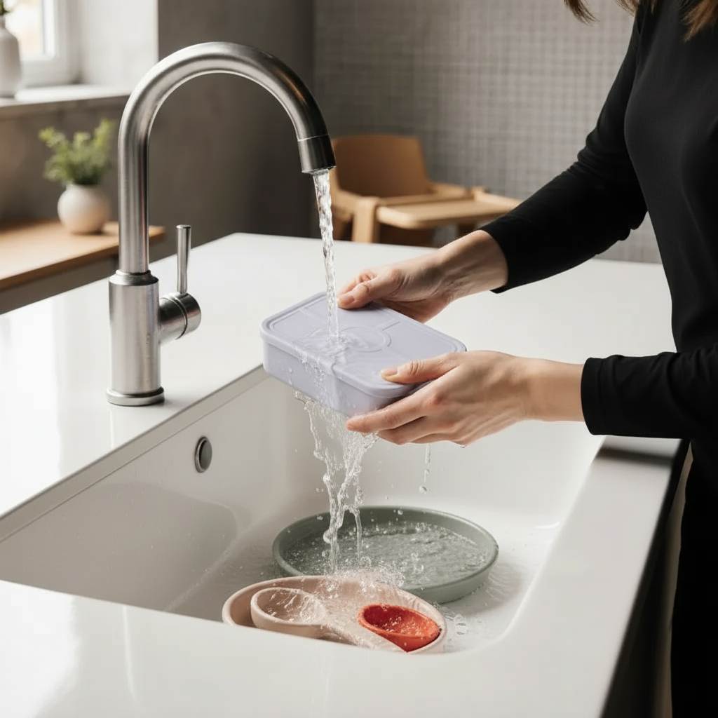 How to Clean Silicone Feeding Gear (Bowls, Bento Boxes & Placemats)