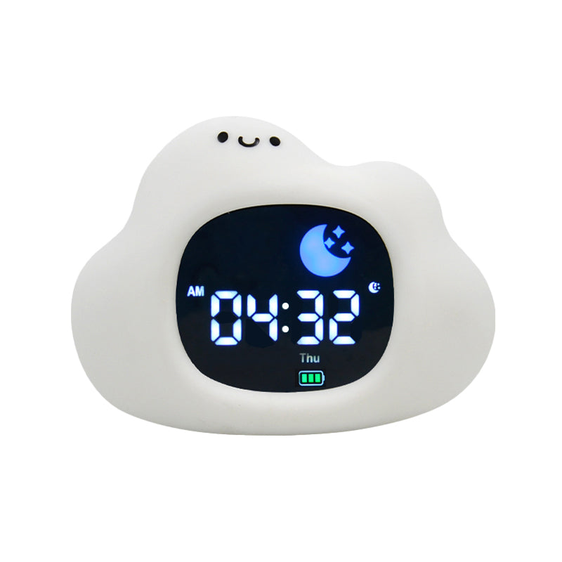Educational Sleep Trainer Nightlight, Alarm Clock with White Noise Machine - Cloud
