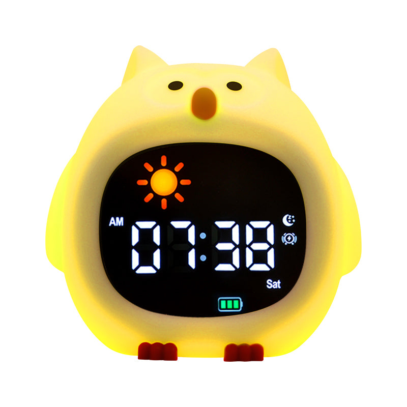 Educational Sleep Trainer Nightlight, Alarm Clock with White Noise Machine - Owl