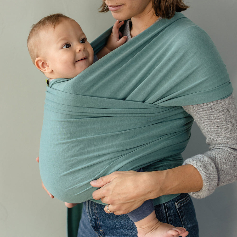 Boba Organic Serenity Wrap Baby Carrier - Blue Lagoon | Zoe Sage