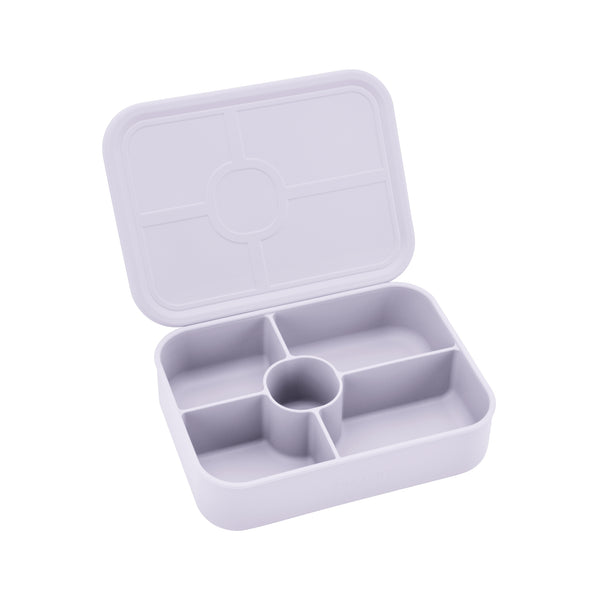 Silicone Bento Lunch Box 5 Compartment - Periwinkle