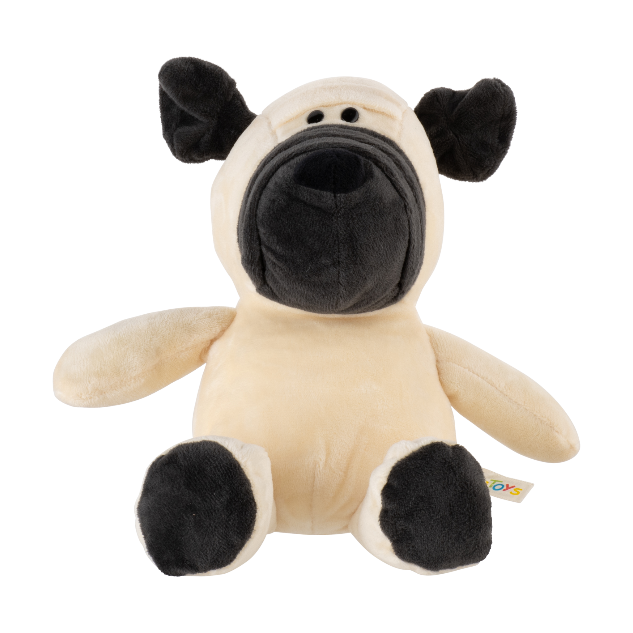 Soft plush brown dog toy named Chip for babies by Zoe Sage