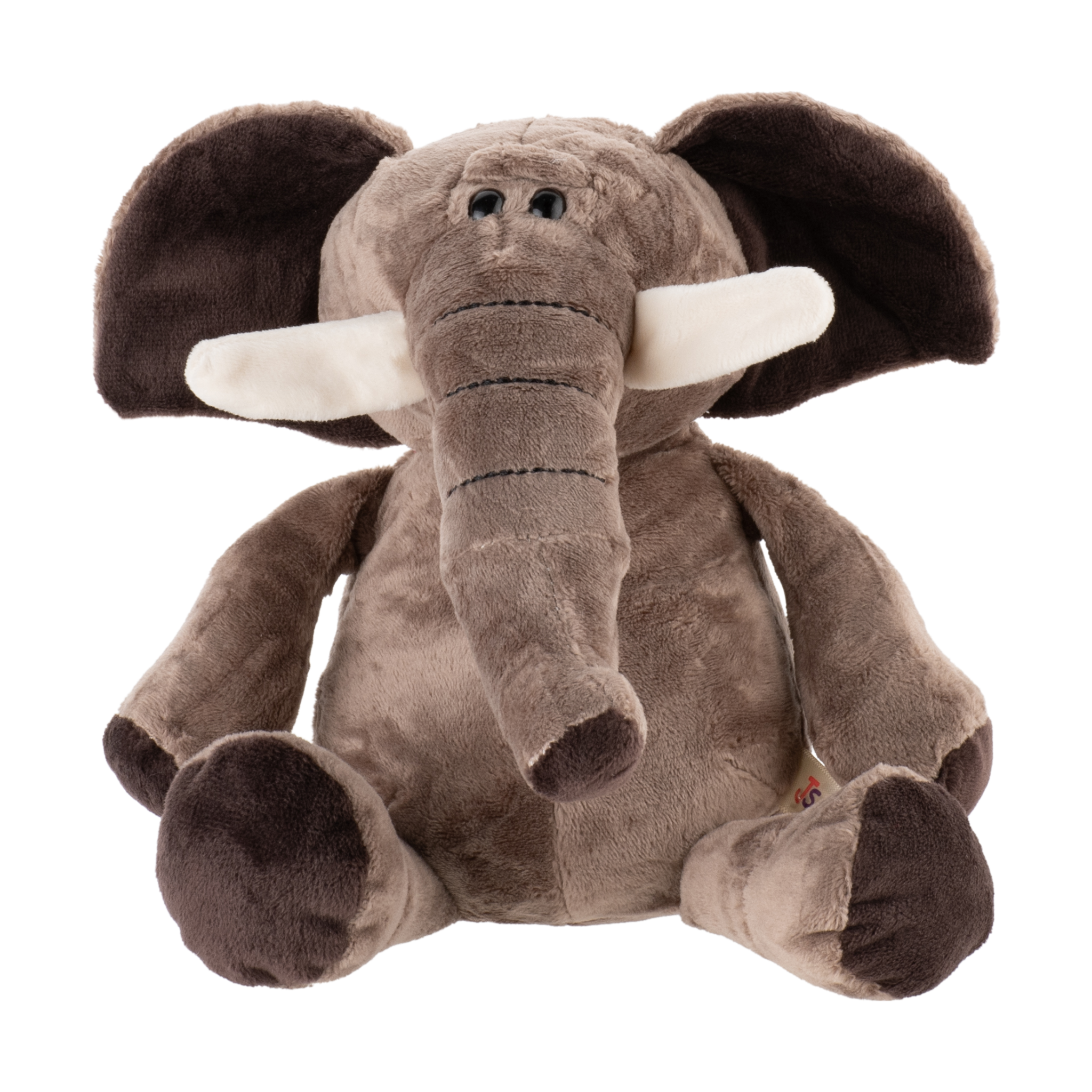 Soft plush grey elephant toy Penelope for babies by Zoe Sage
