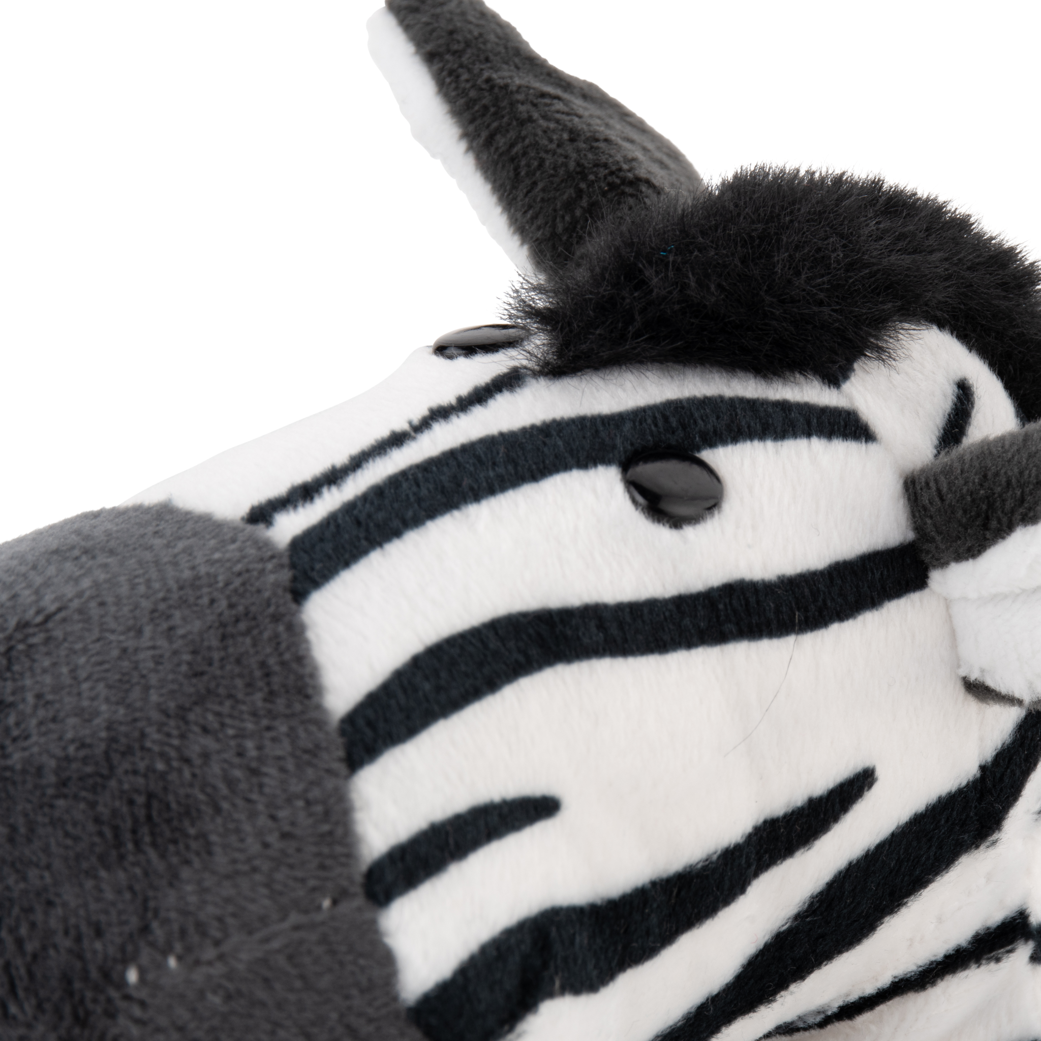 Ziggy the Zebra soft plush toy with black and white stripes for children
