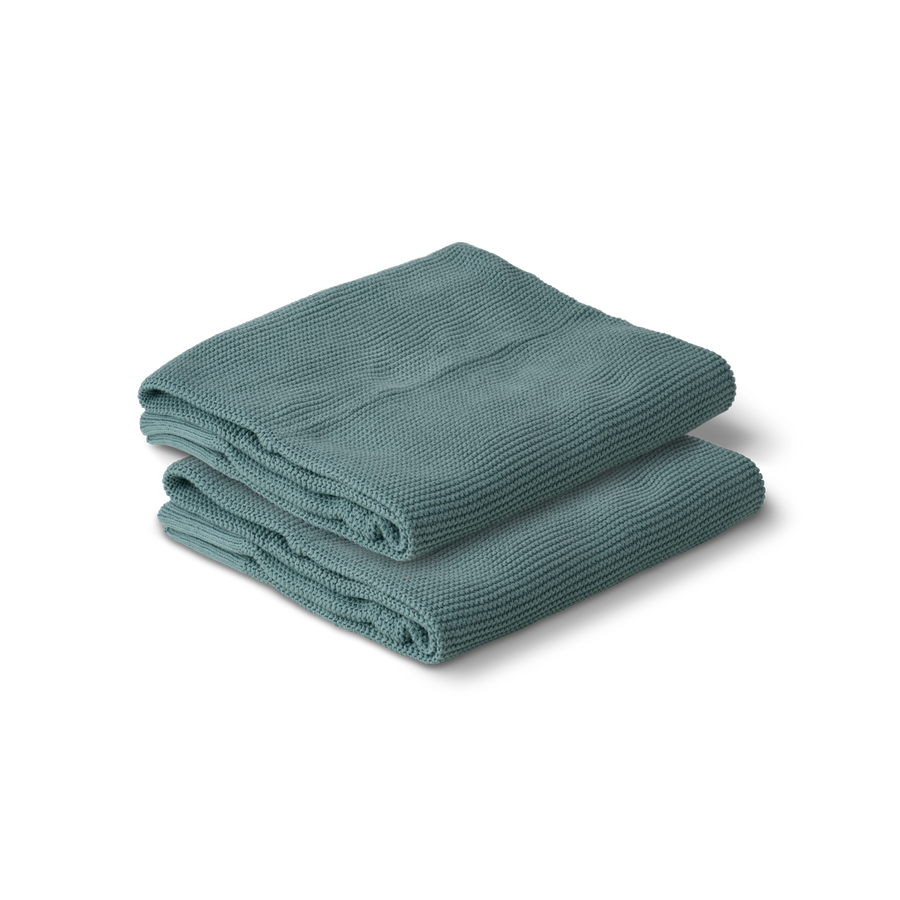 Cotton Classic Knit Baby Blanket - Mantis Green