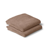 Cotton Classic Knit Baby Blanket - Mocha