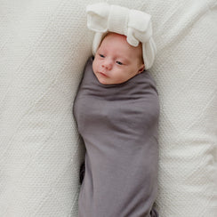 Stretchy Swaddle Baby Wrap - Storm Grey
