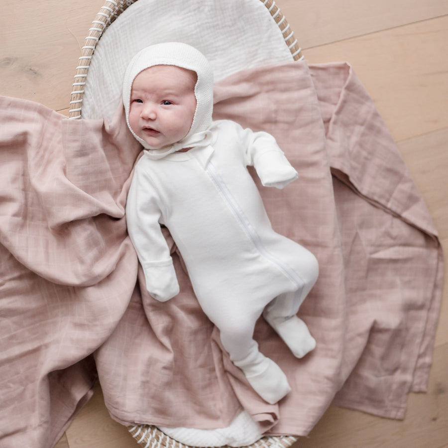 Organic Cotton Muslin Swaddle Wrap - Sunset