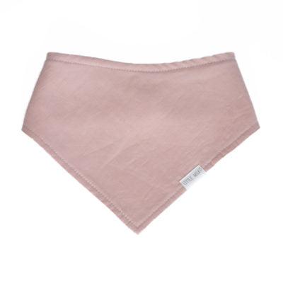 Dusty Pink Linen Dribble Bib - Zoesage